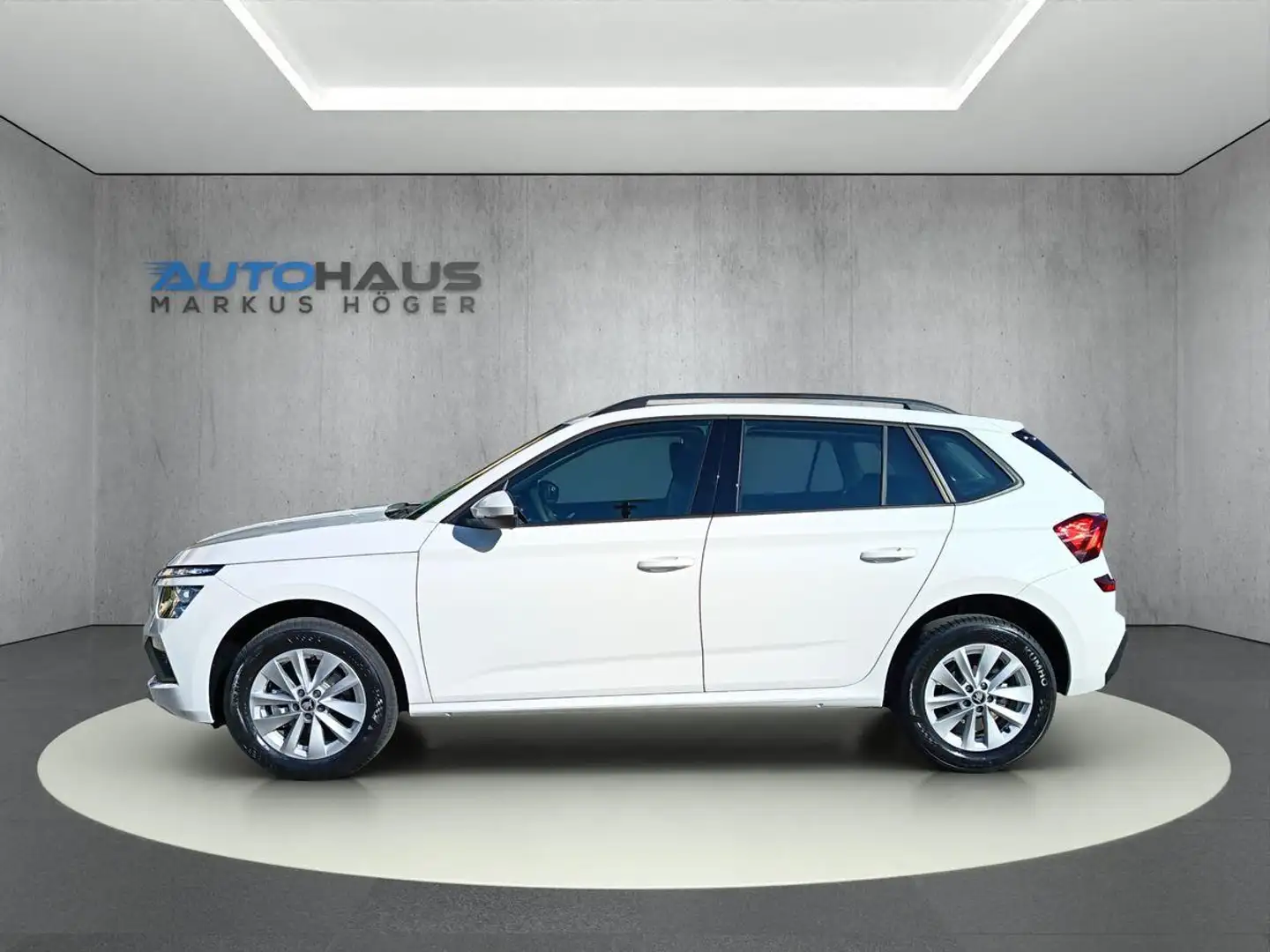 Skoda Kamiq 1.5 16V TSI DSG AHK +NAVI-AMUNDSEN+variabler Boden Blanc - 2