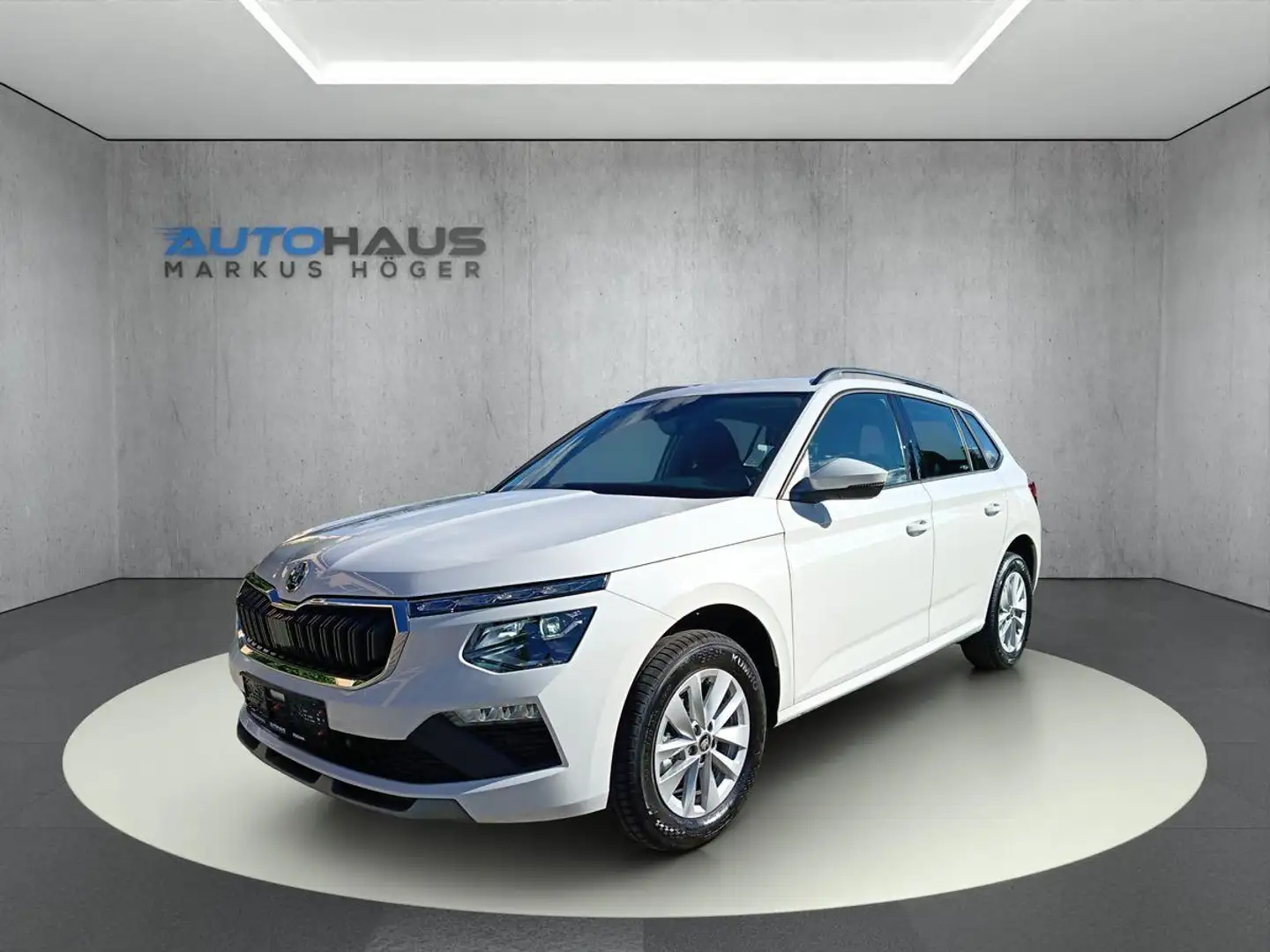 Skoda Kamiq 1.5 16V TSI DSG AHK +NAVI-AMUNDSEN+variabler Boden Blanc - 1