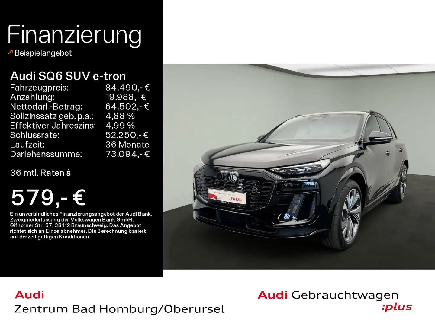 Audi SQ6 quattro*Navi*Matrix*Alu*HUD*B&O*P crna - 1