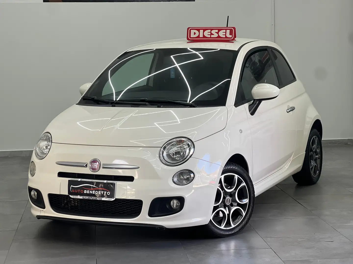 Fiat 500 500 1.3 mjt 16v S 95cv Blanc - 1