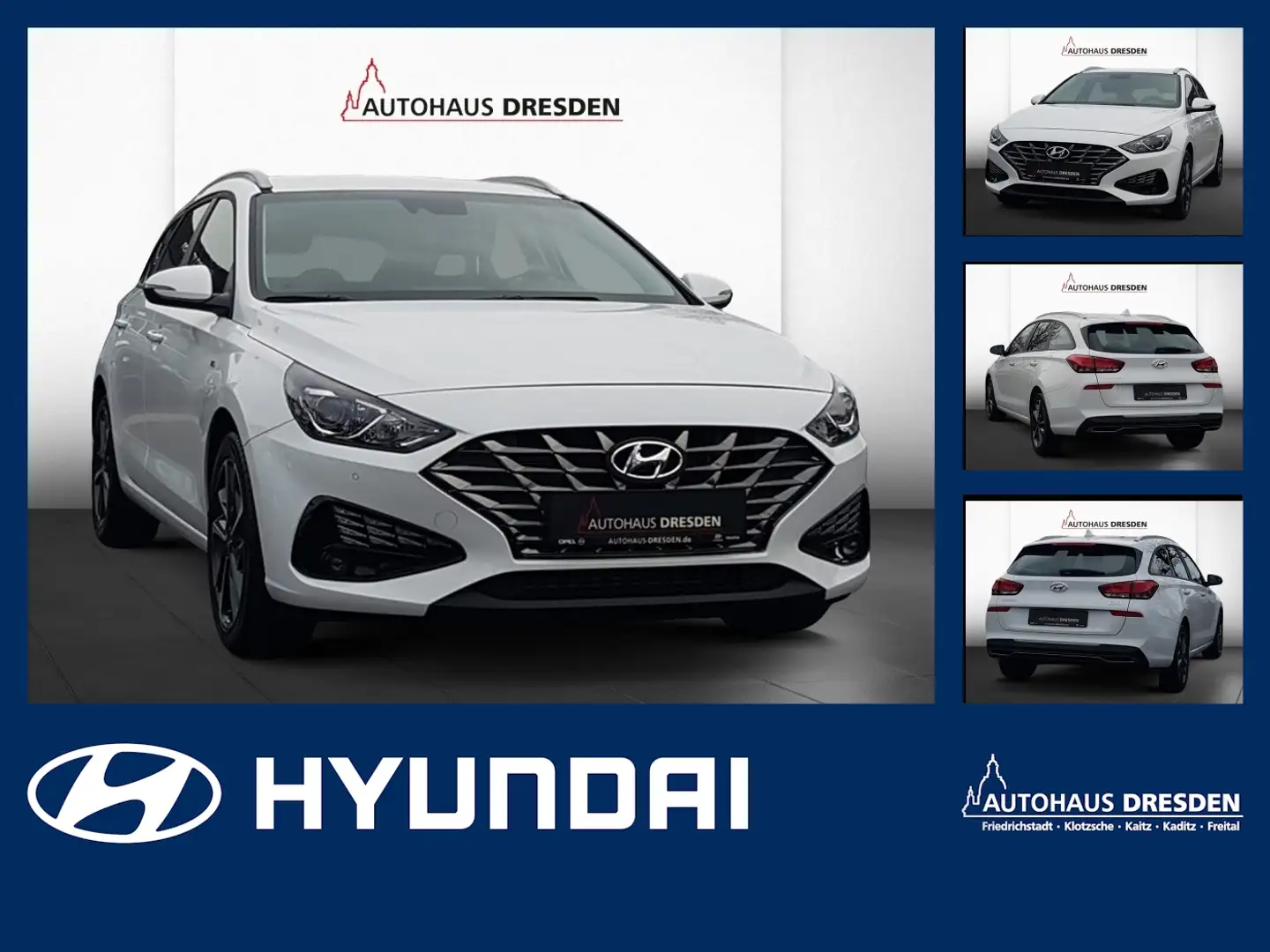 Hyundai i30 cw 1.5 T-GDI *DAB*SHZ*PDC*KAM* Weiß - 1
