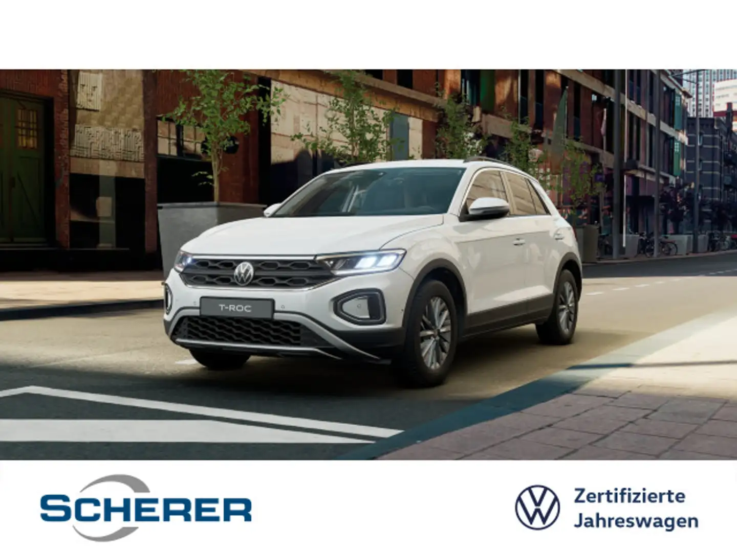 Volkswagen T-Roc T-ROC LIFE 1.0 TSI NAVI SHZ APP-CONNECT AIR CARE Blanc - 1