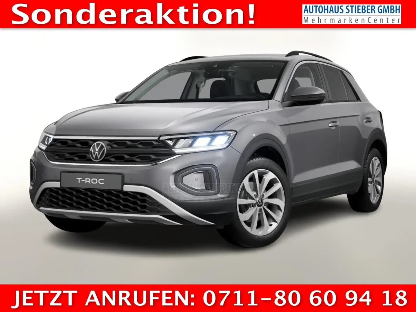 Volkswagen T-Roc 1.5 TSI 150 DSG R2D Keyl Kam SHZ 17Z PrivG 110 ... Grau - 1
