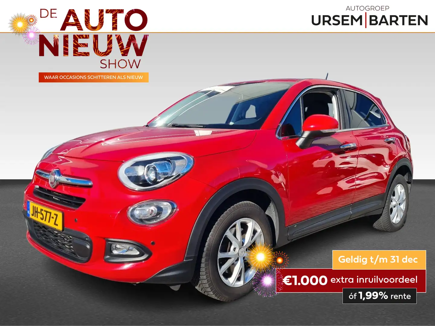 Fiat 500X 1.4 Turbo MultiAir Lounge Rouge - 1