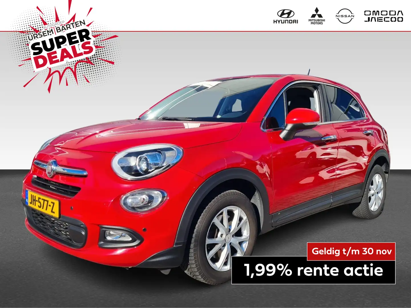 Fiat 500X 1.4 Turbo MultiAir Lounge Rood - 1