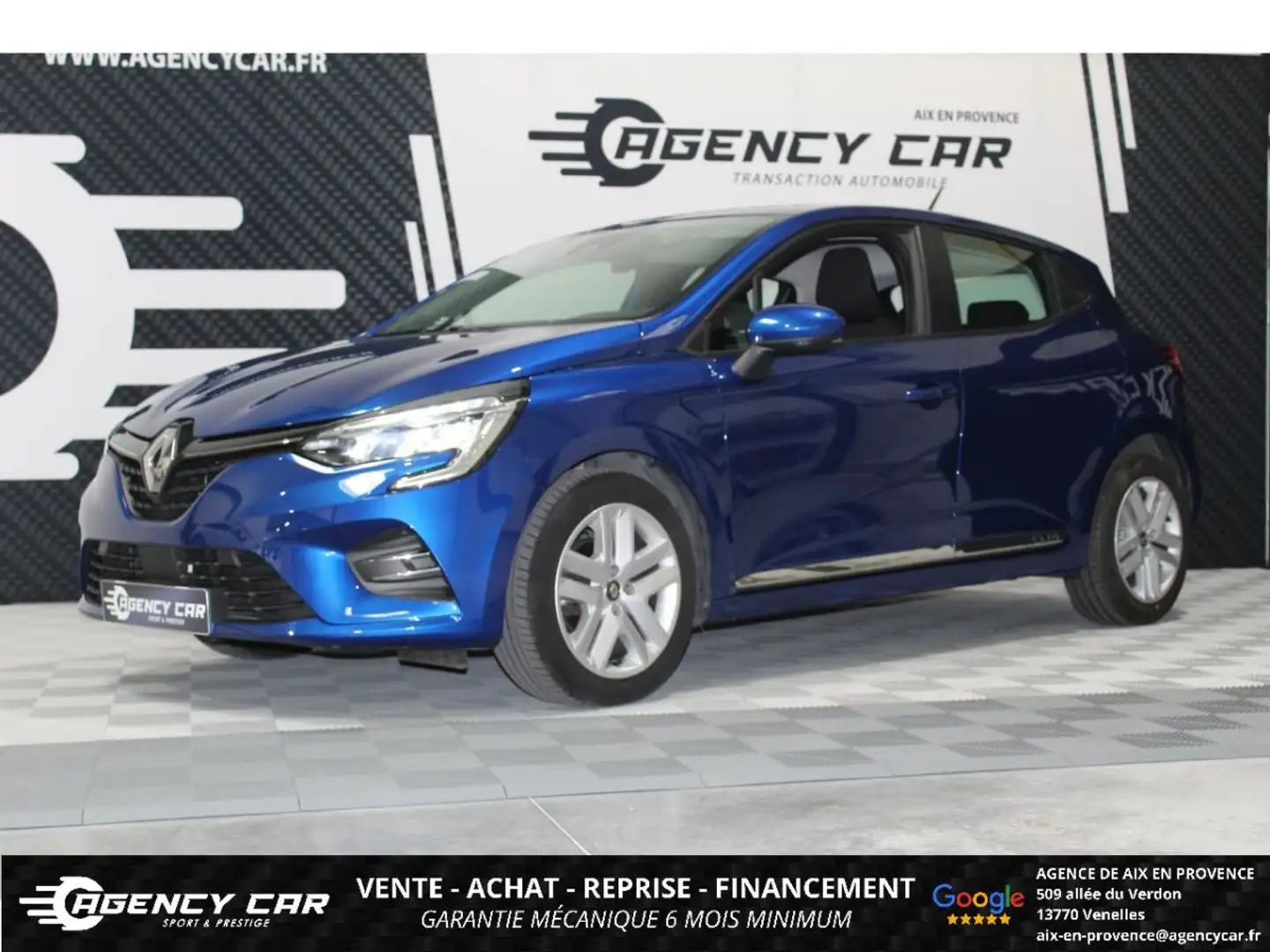 Renault Clio 1.0 Tce - 90 - 2021 V Business - GARANTIE - SUIVI Bleu - 1
