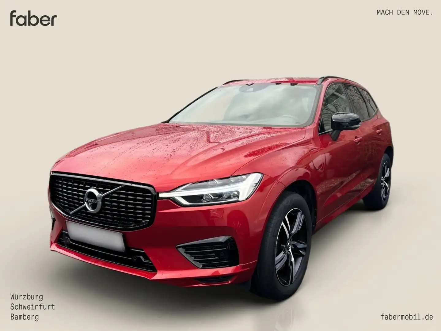Volvo XC60 T8 AWD R-Design Plug-In Benzin Rojo - 1
