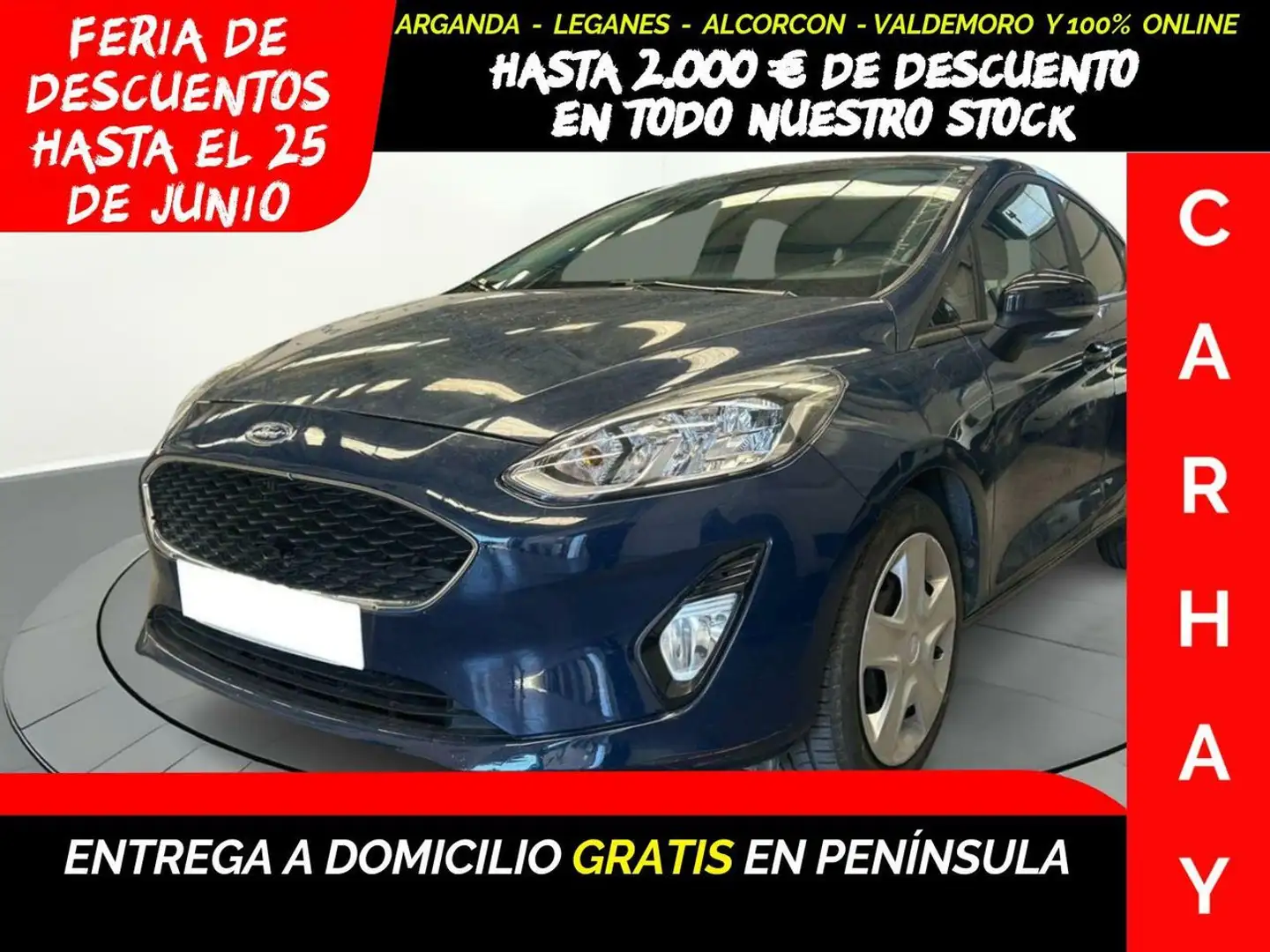 Ford Fiesta 1.0 ECOBOOST MHEV 92KW 125CV TREND 5P Bleu - 1