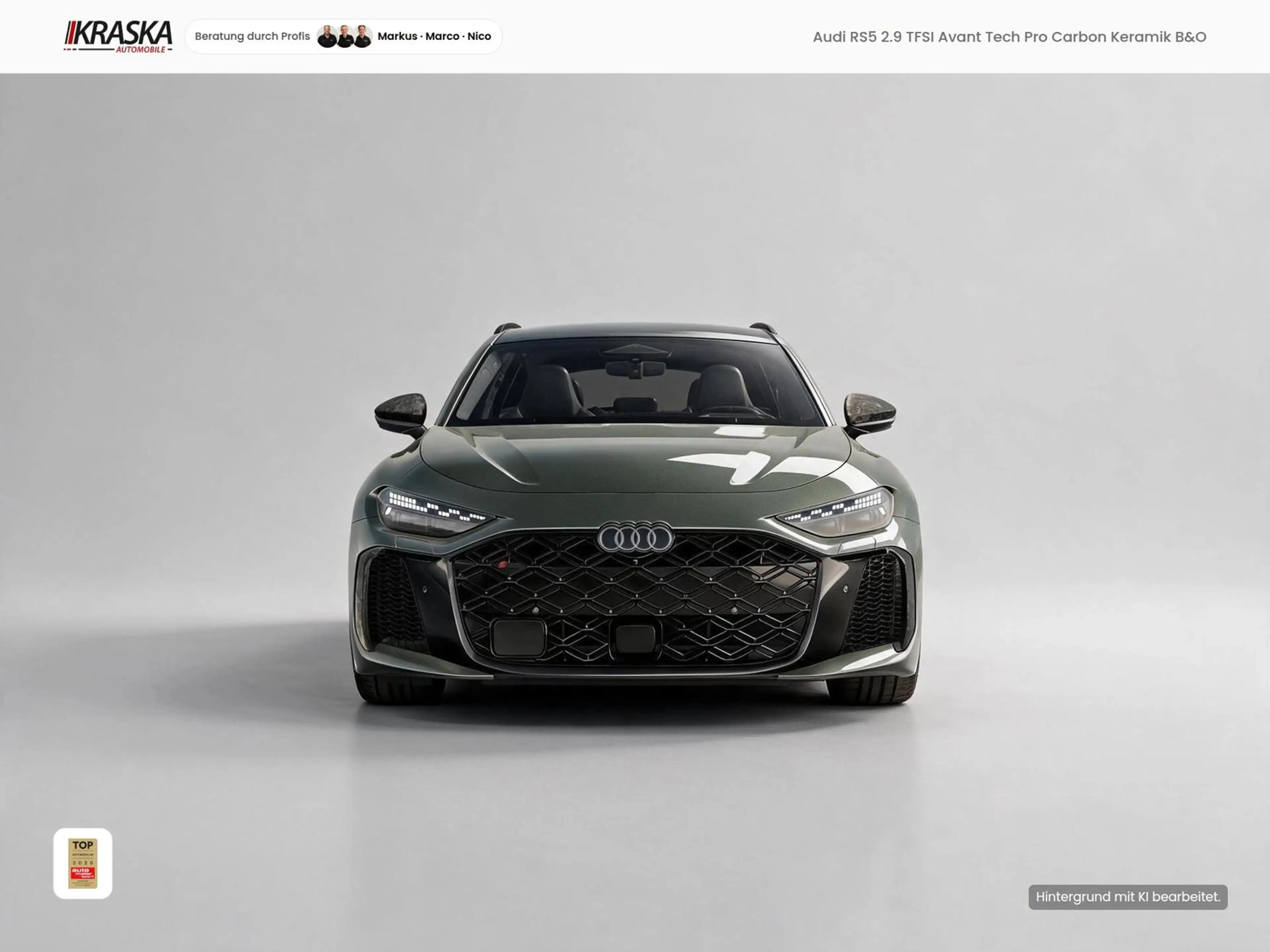 Audi RS5 2.9 TFSI Avant Tech Pro Carbon Keramik B&O — photo 2