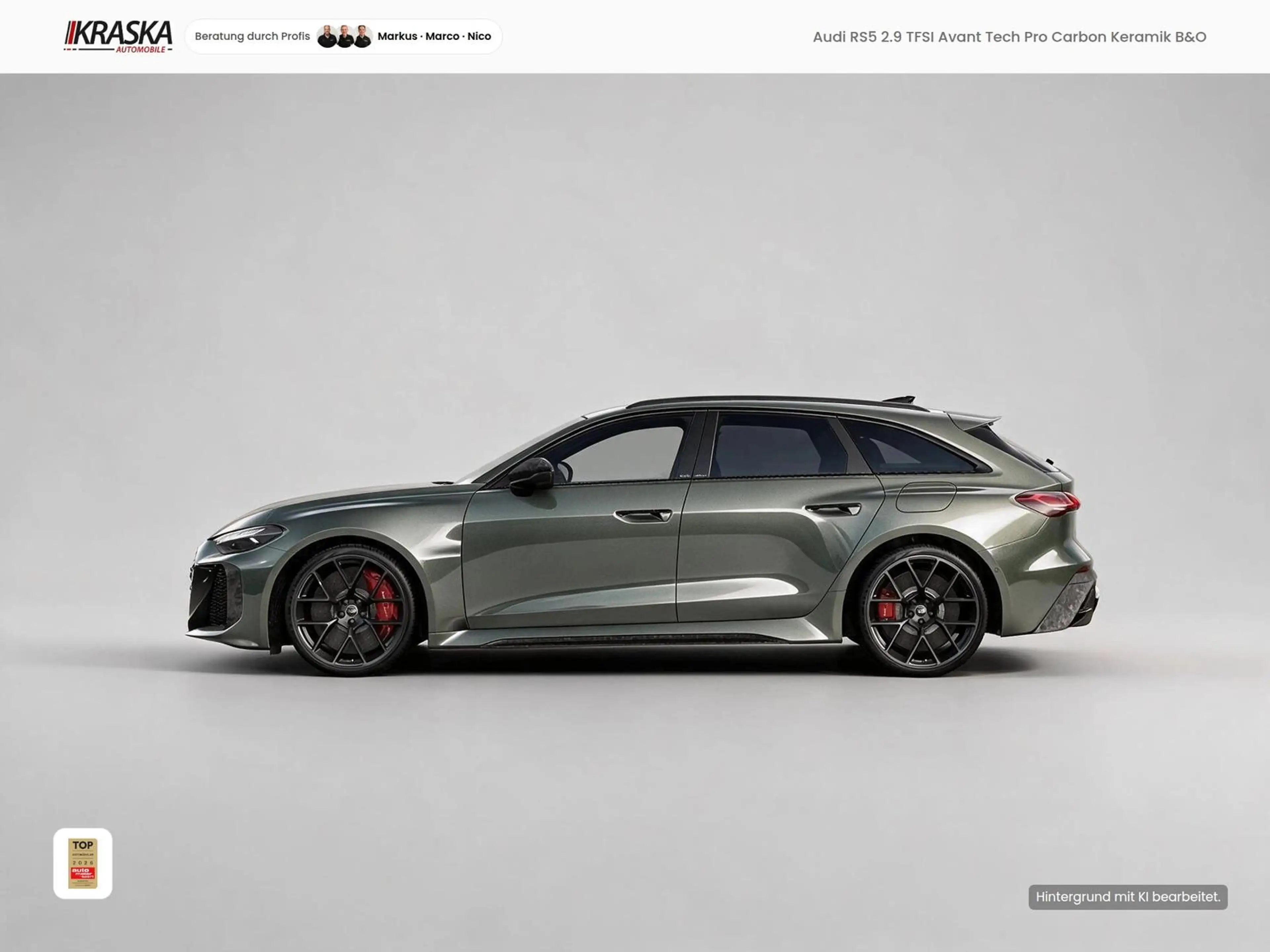 Audi RS5 2.9 TFSI Avant Tech Pro Carbon Keramik B&O — photo 3