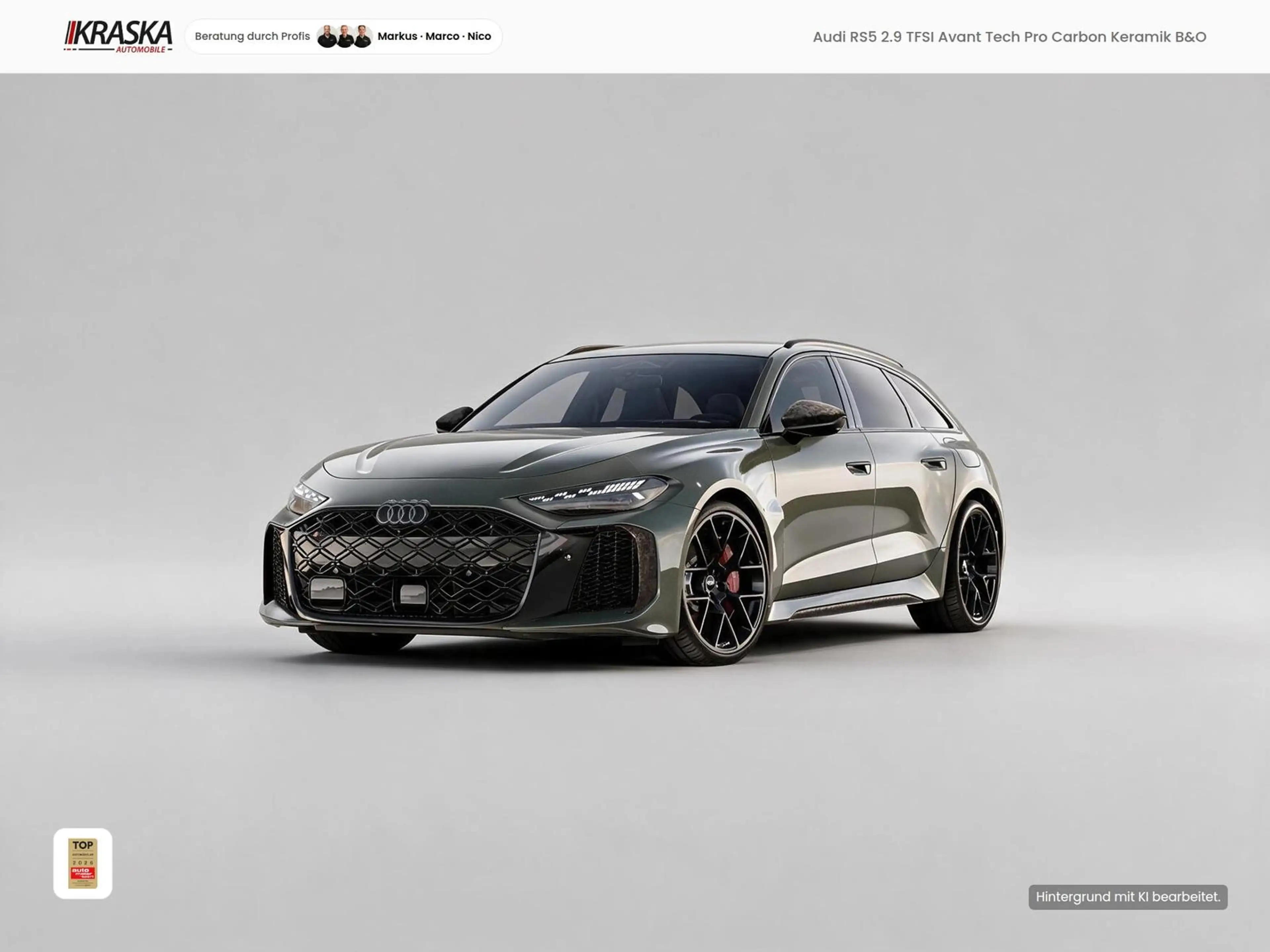 Audi RS5 2.9 TFSI Avant Tech Pro Carbon Keramik B&O