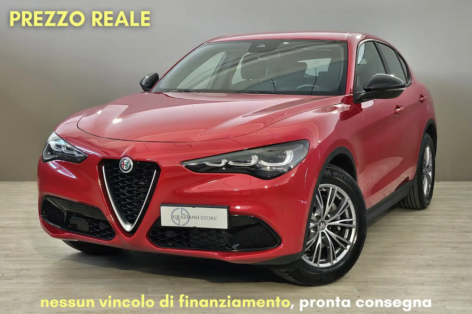 Alfa Romeo Stelvio ALFA ROMEO Stelvio 2.2 Turbodiesel 160 CV AT8 RWD Rouge - 1