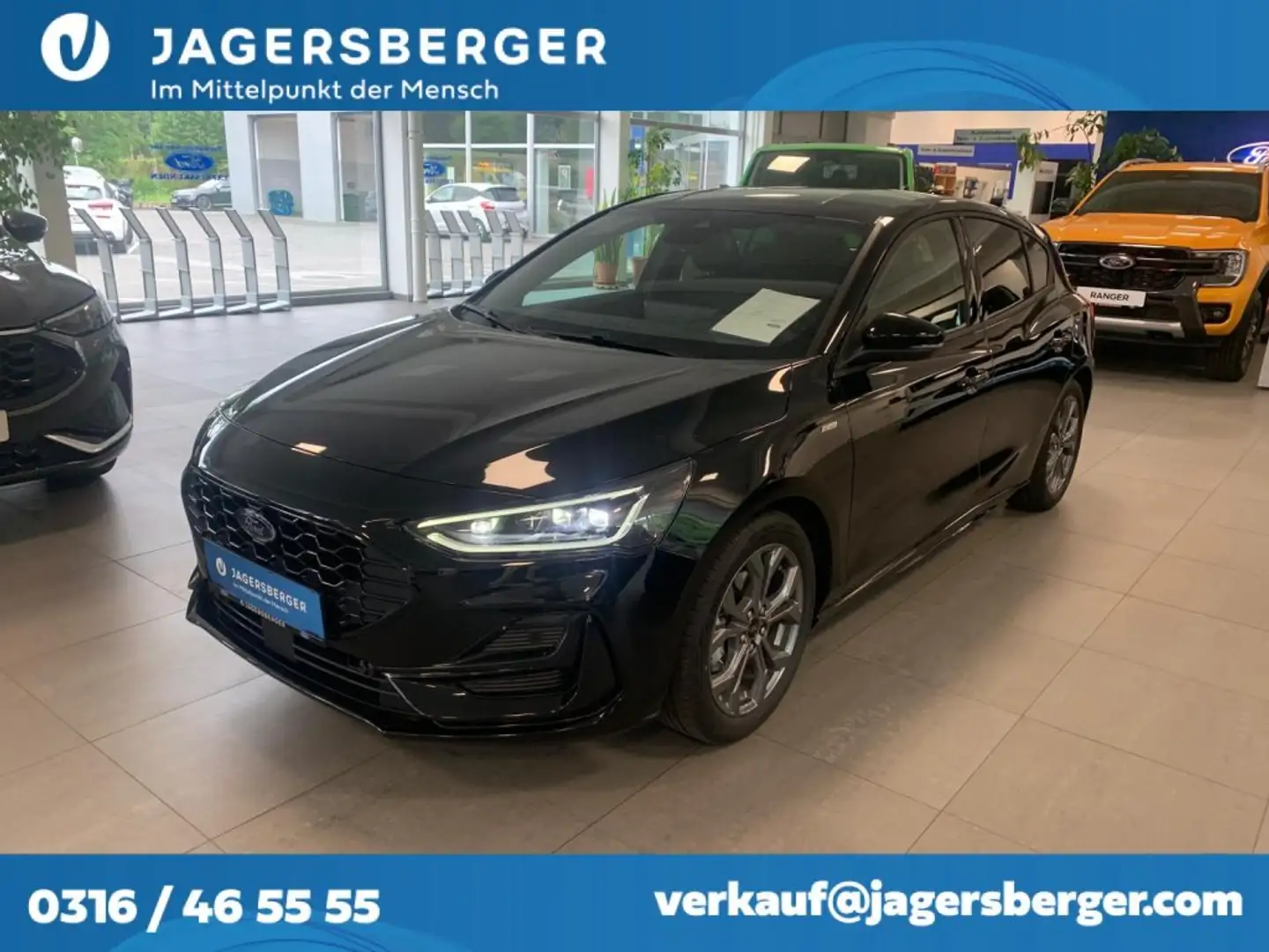 Ford Focus 1,0 EcoBoost Hybrid ST-Line Schwarz - 1