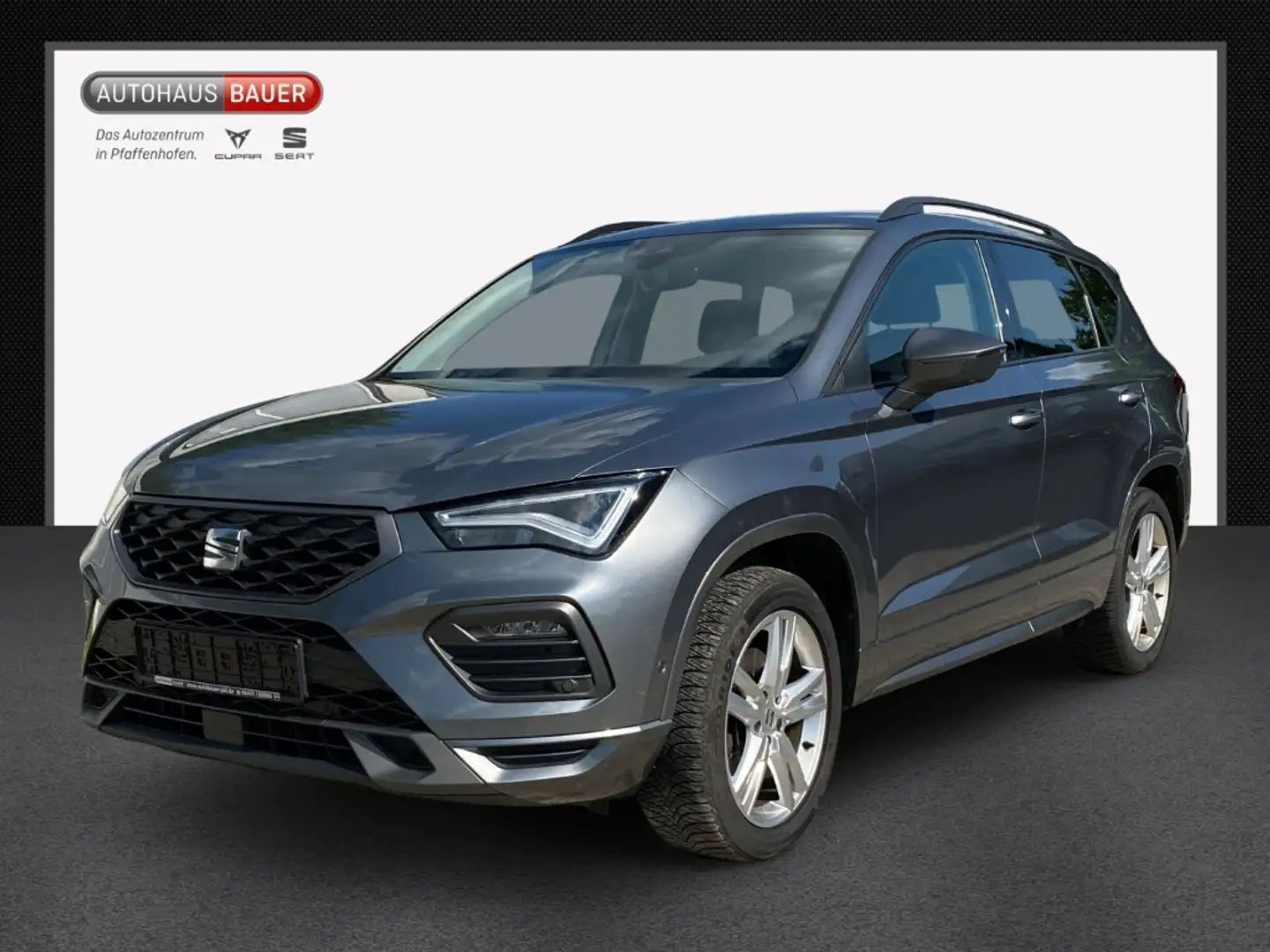 SEAT Ateca FR 4Drive 2.0TDI DSG AHK FULLINK DAB+NAVI ACC PARK Gris - 1