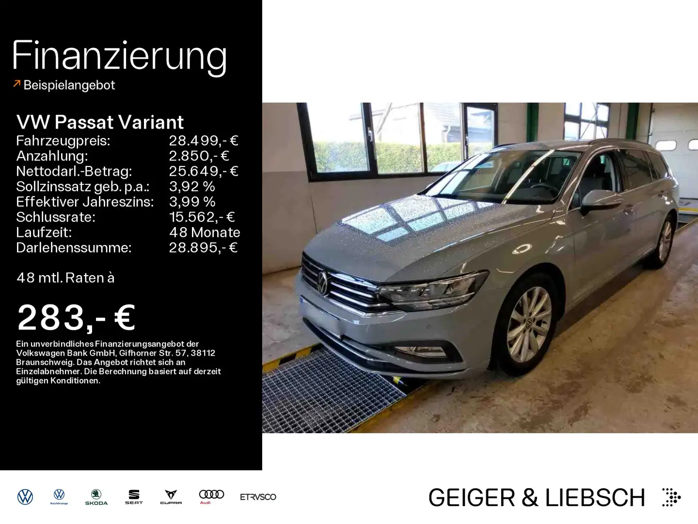 Volkswagen Passat Variant 1.5 TSI DSG BUISNESS*AHK*KAMERA*N Gris - 1