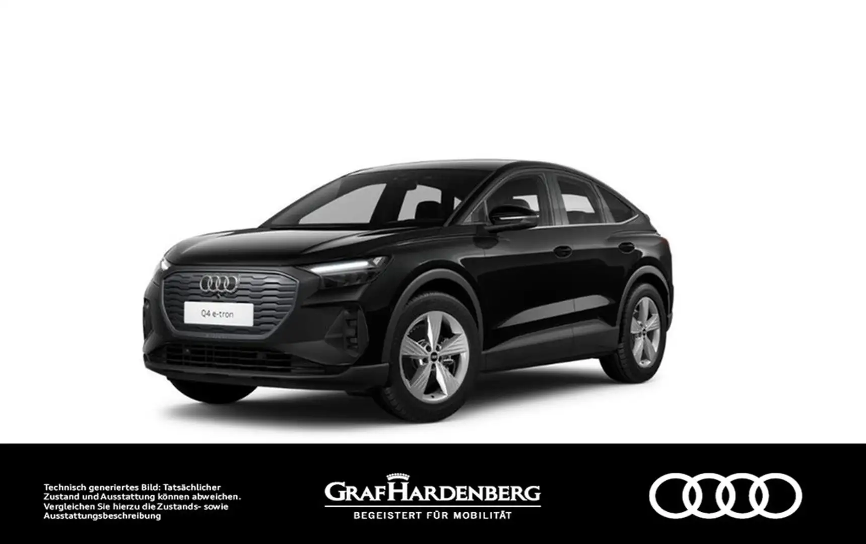 Audi Q4 e-tron Sportback 35 . LED Navi HuD Noir - 1