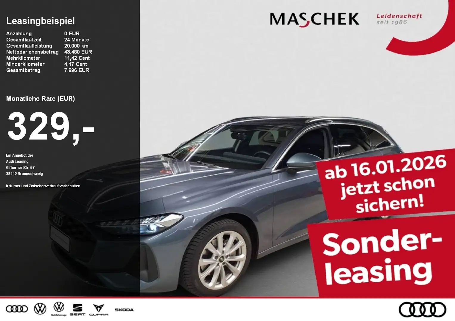 Audi A5 Avant TFSI S tronic Tech R-Cam Navi ACC VCplus Par Blau - 1