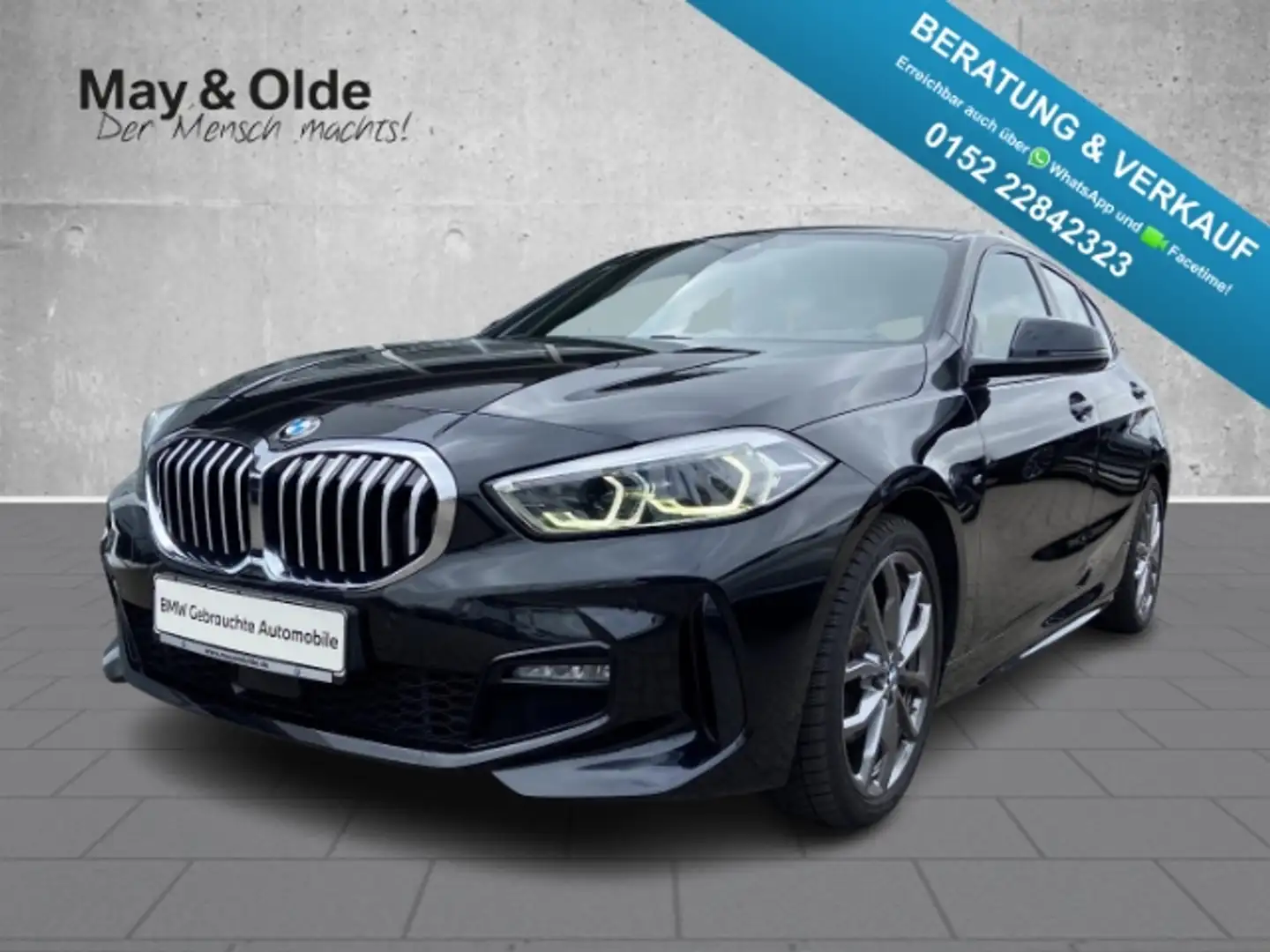 BMW 118 i M Sport HUD AHK Pano Navi HiFi SHZ DAB Noir - 1