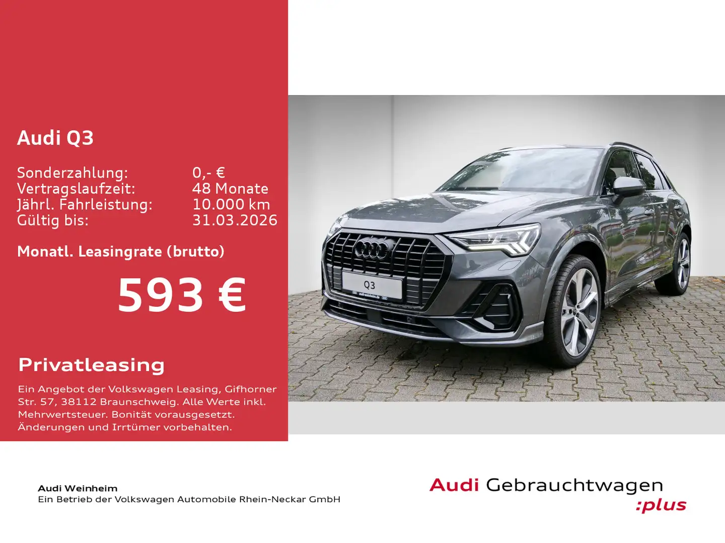 Audi Q3 35 2.0 TDI S line Kamera Navi PDC uvm Grau - 2
