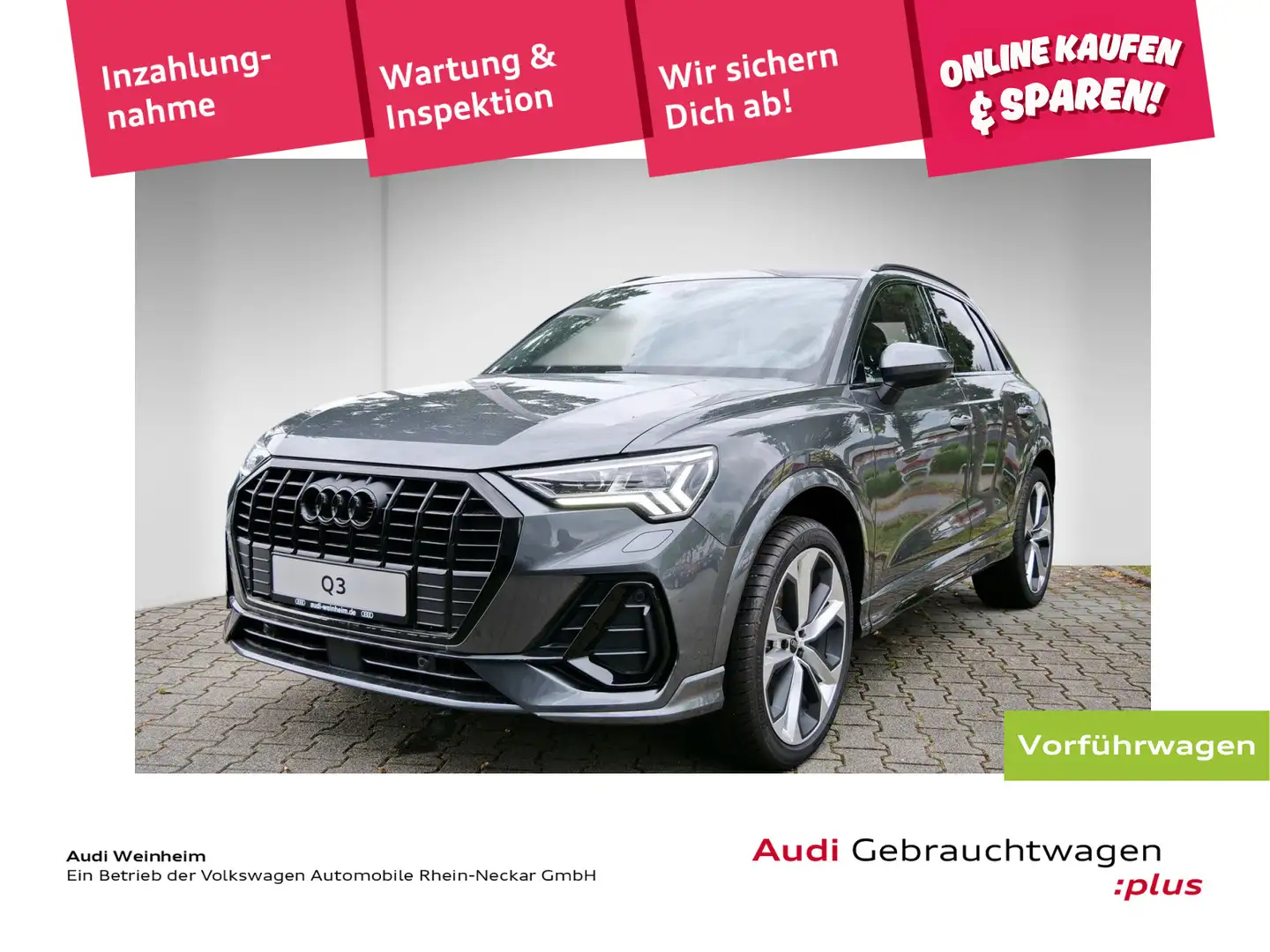 Audi Q3 35 2.0 TDI S line Kamera Navi PDC uvm Grau - 1