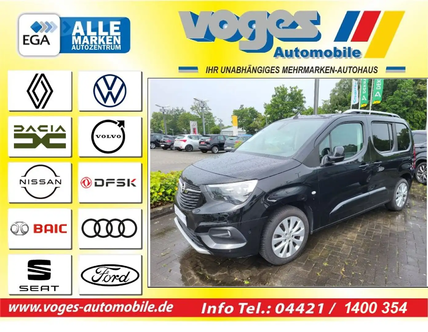 Opel Combo Life 1.5 D Innovation +PANO+KAMERA+NAVI Schwarz - 1