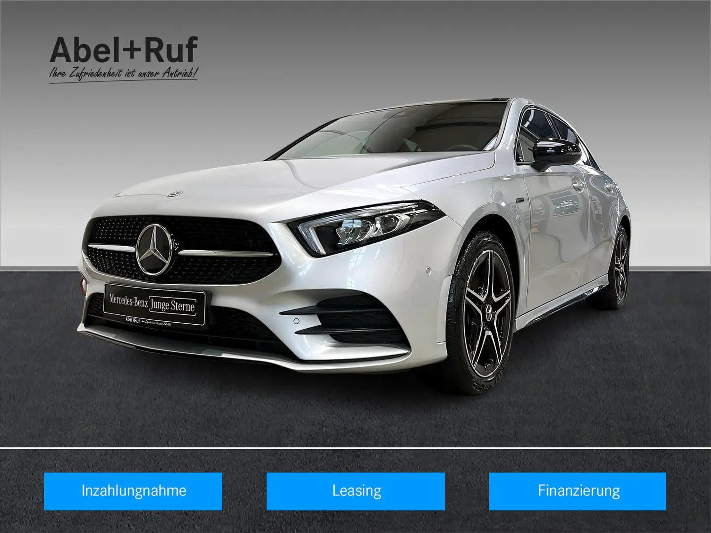 Mercedes-Benz A 250 e AMG+MBUX+LED+NIGHT+Kamera+Pano+Ambi+TotW Срібний - 1