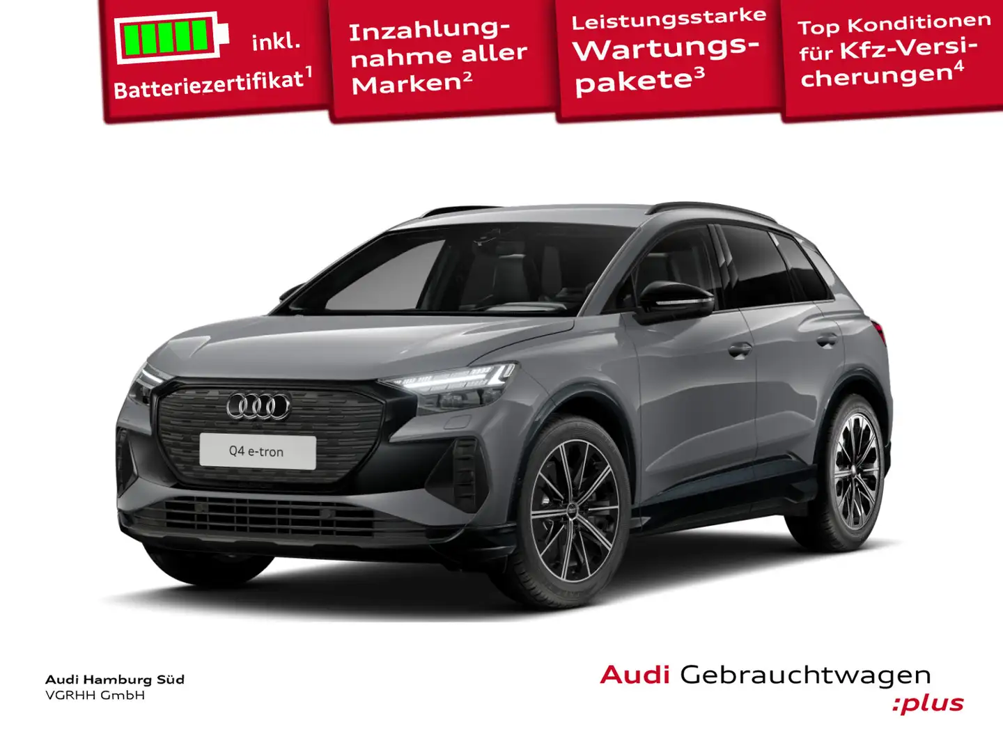 Audi Q4 e-tron Q4 45 e-tron S LINE/LM20/ACC/MATRIX/WÄRMEPUMPE Grau - 1