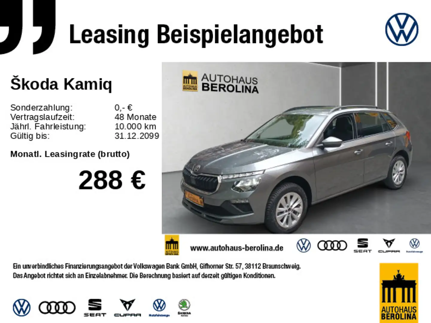 Skoda Kamiq 1.0 TSI Selection DSG *GRA*R-CAM*PDC*SHZ* Grau - 1