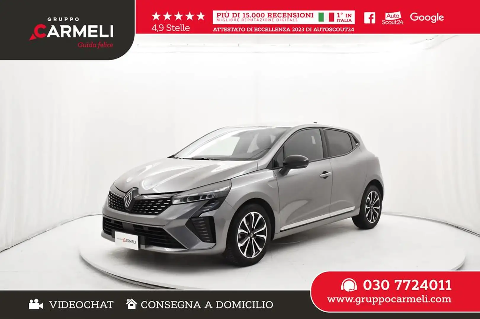 Renault Clio 1.0 eco-g Techno 100cv KM0 Grijs - 1
