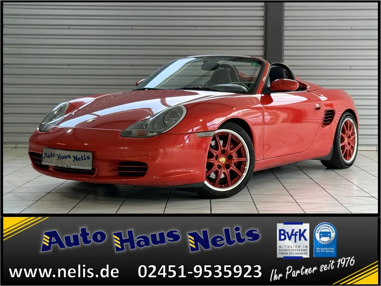 Porsche Boxster S 986 Tiptronic Leder Navi Xenon Oranje - 1