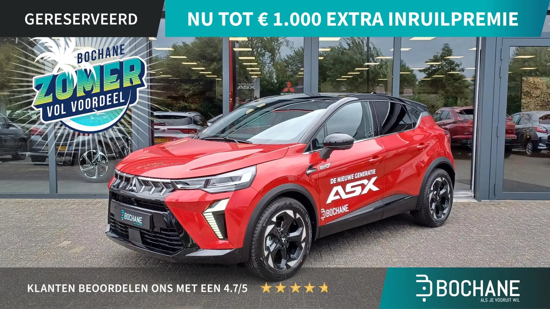 Mitsubishi ASX 1.6 HEV AT Instyle | Nieuw model | Schuifdak | Led Rood - 1