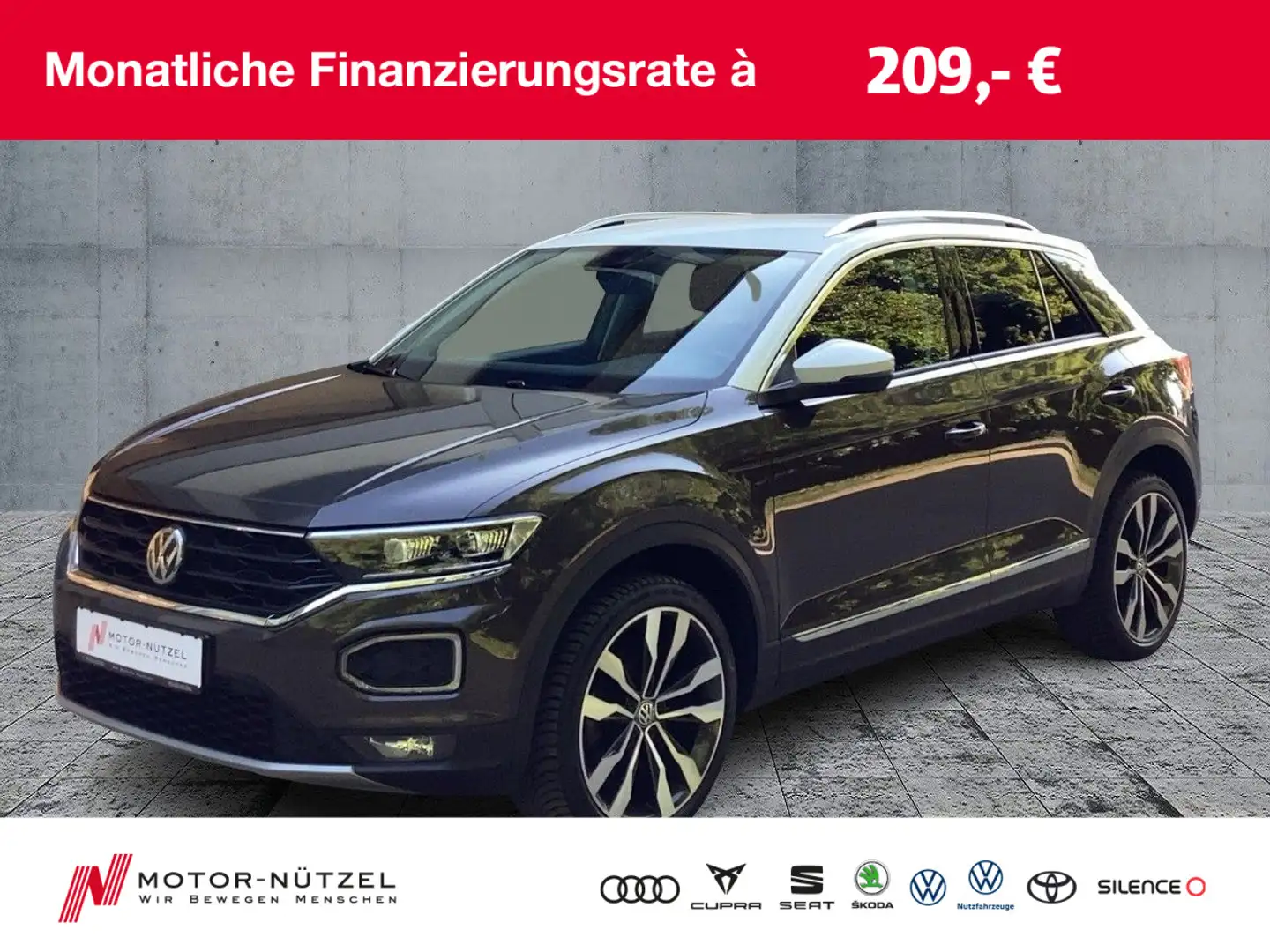 Volkswagen T-Roc 1.5 TSI STYLE LED+NAVI+ACC+APP+AID+MFL+19“ Braun - 1