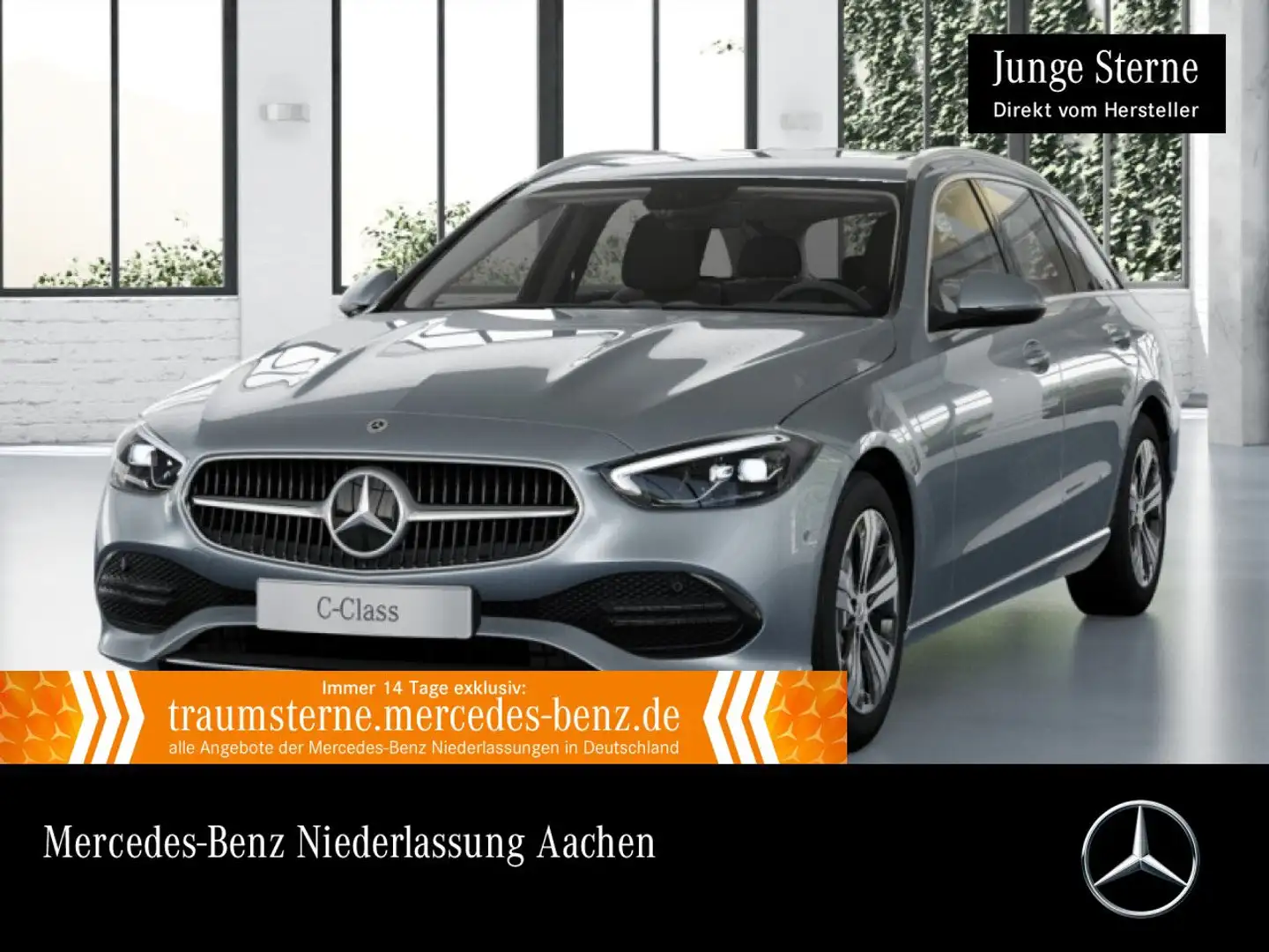 Mercedes-Benz C 200 T AVANTG+AHK+LED+KAMERA+KEYLESS+9G Silber - 1