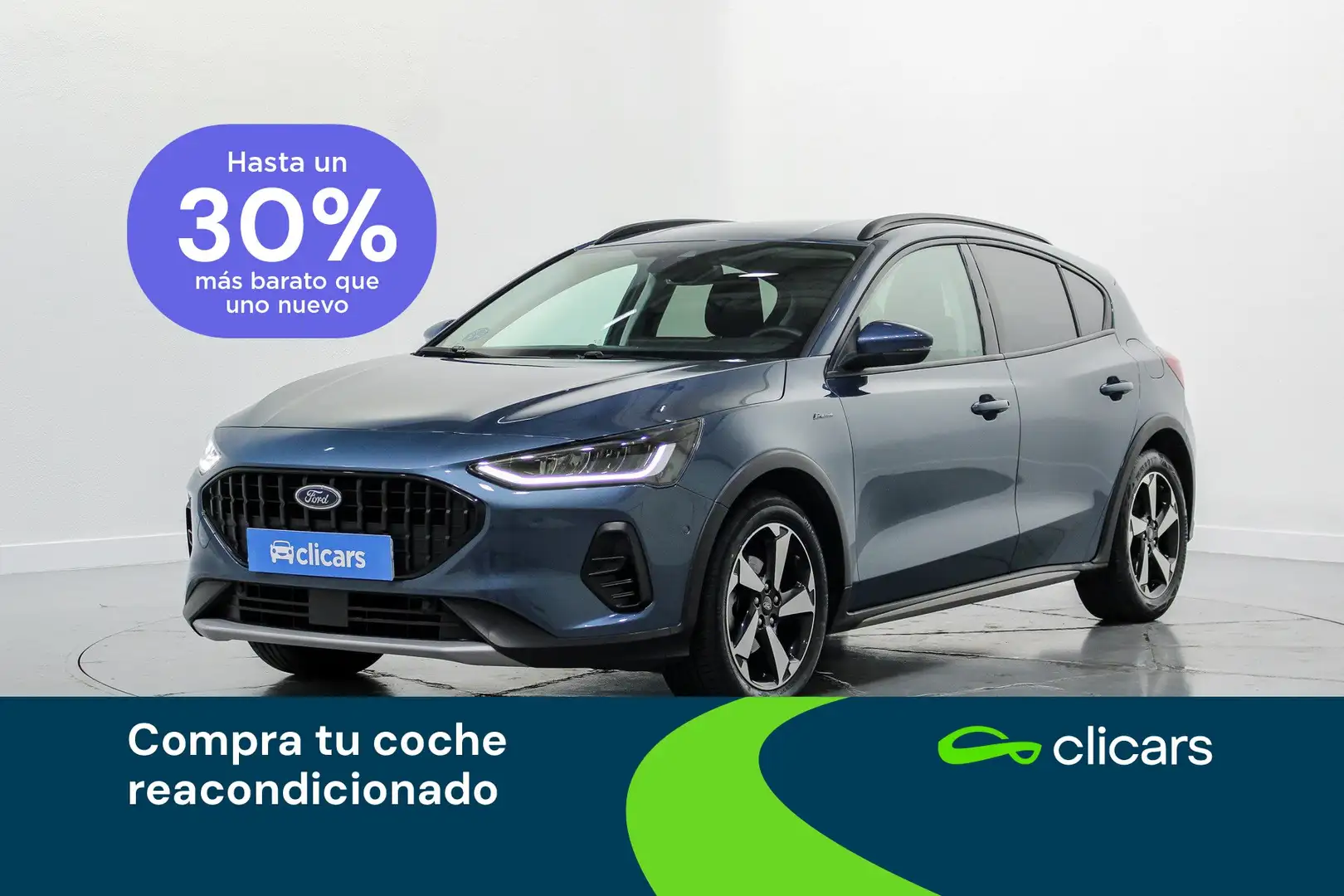 Ford Focus 1.0 Ecoboost MHEV Active 155 Azul - 1