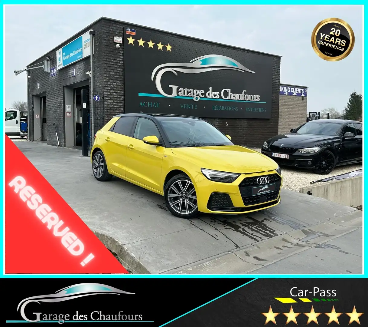 Audi A1 Sportback 25 TFSI - ! 1er Propr. ! - Tva Récup. Jaune - 1