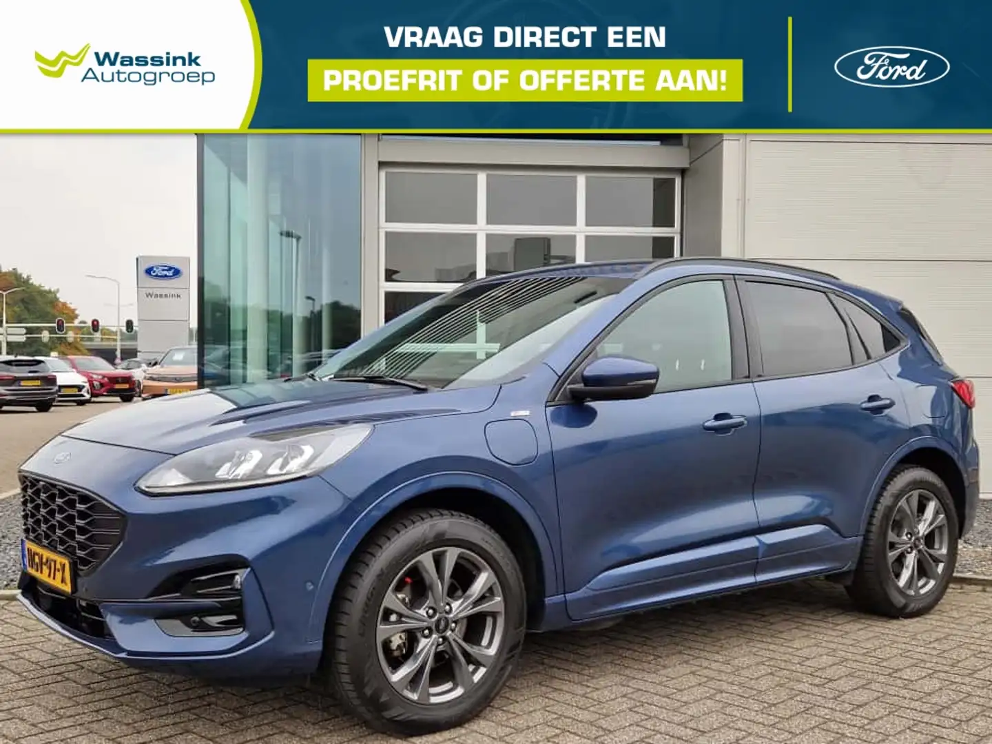 Ford Kuga ST-Line 2.5 PHEV 225pk I Adaptive Cruise Control I Blauw - 1