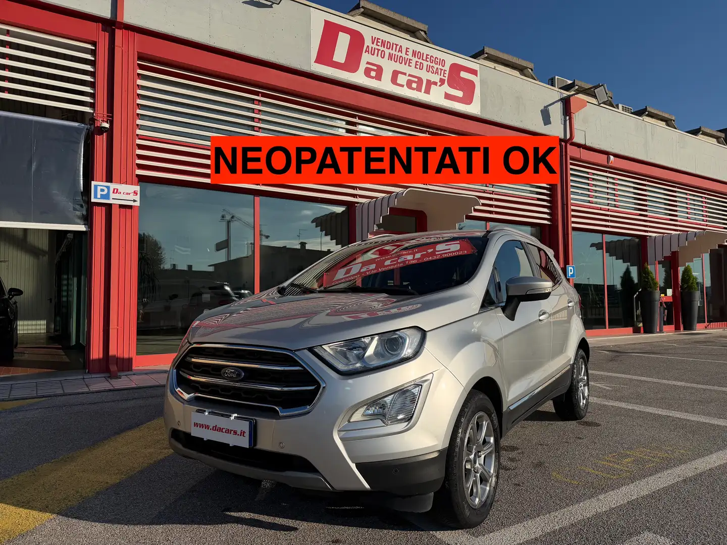 Ford EcoSport 1.0 ecoboost Titanium, CINGHIA SOSTITUITA! Argento - 1