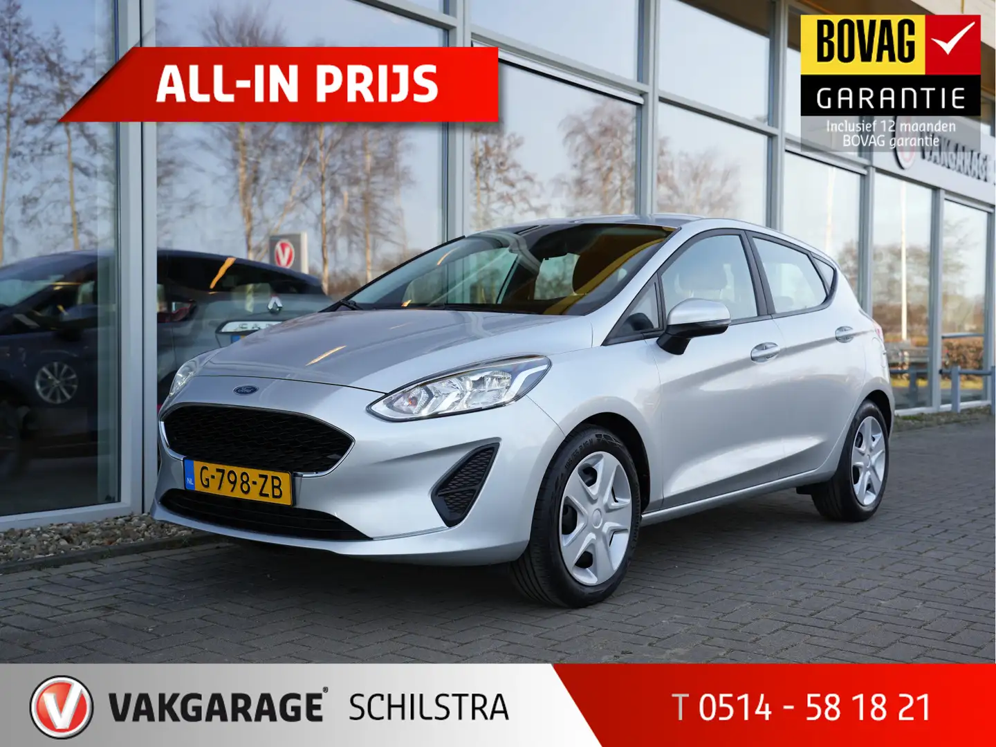 Ford Fiesta 1.0 EcoBoost Connected | Bluetooth | Led | Android Grigio - 1