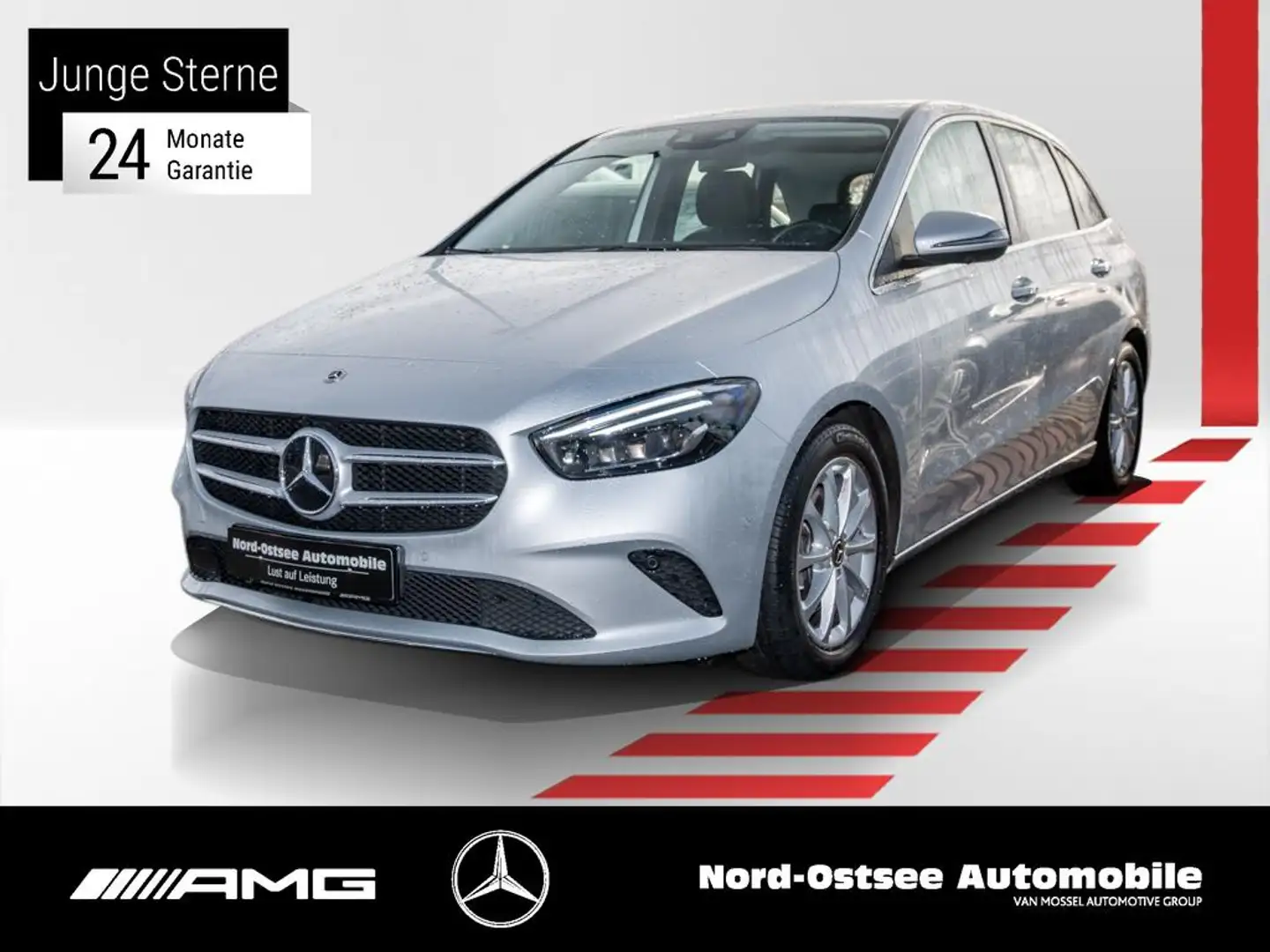 Mercedes-Benz B 220 d PROGRESSIVE NAVI AHK 360° SHZ MULTIBEAM Silber - 1