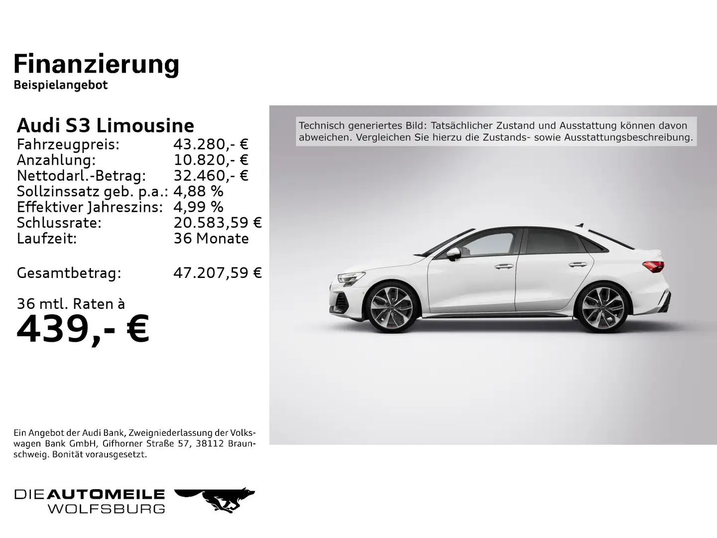 Audi S3 2.0 TFSI S-tronic quattro ACC/Einpa Weiß - 2