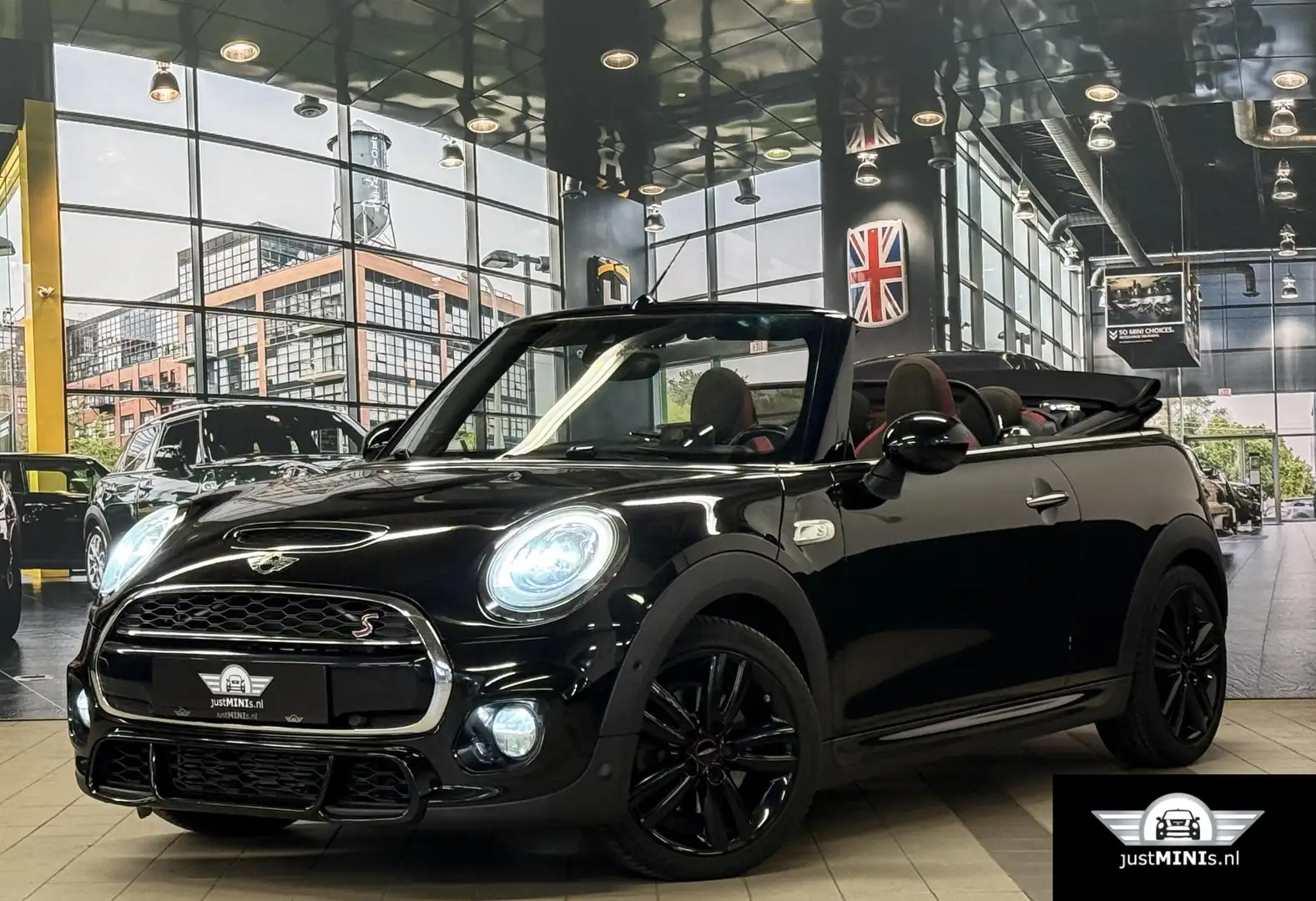 MINI John Cooper Works Cabrio S JCW AUT LEDER NAVI LED HarmKard Negro - 1