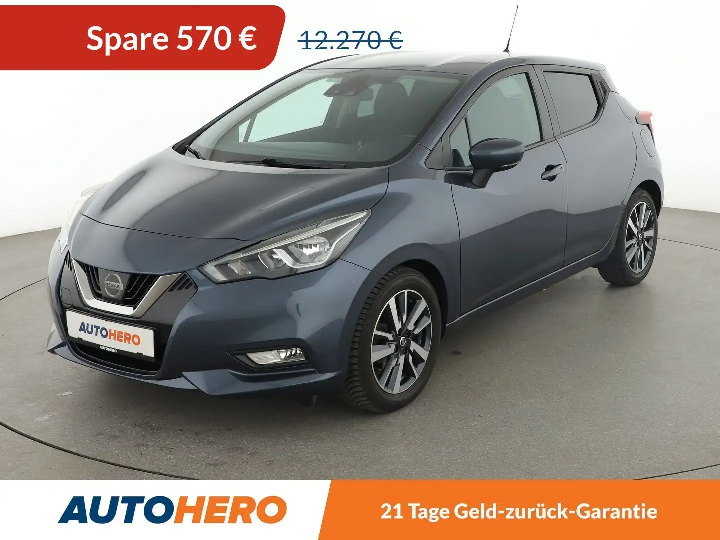 Nissan Micra 0.9 N-Connecta*NAVI*SHZ*TEMPO*KLIMA*GARANTIE* Grau - 1