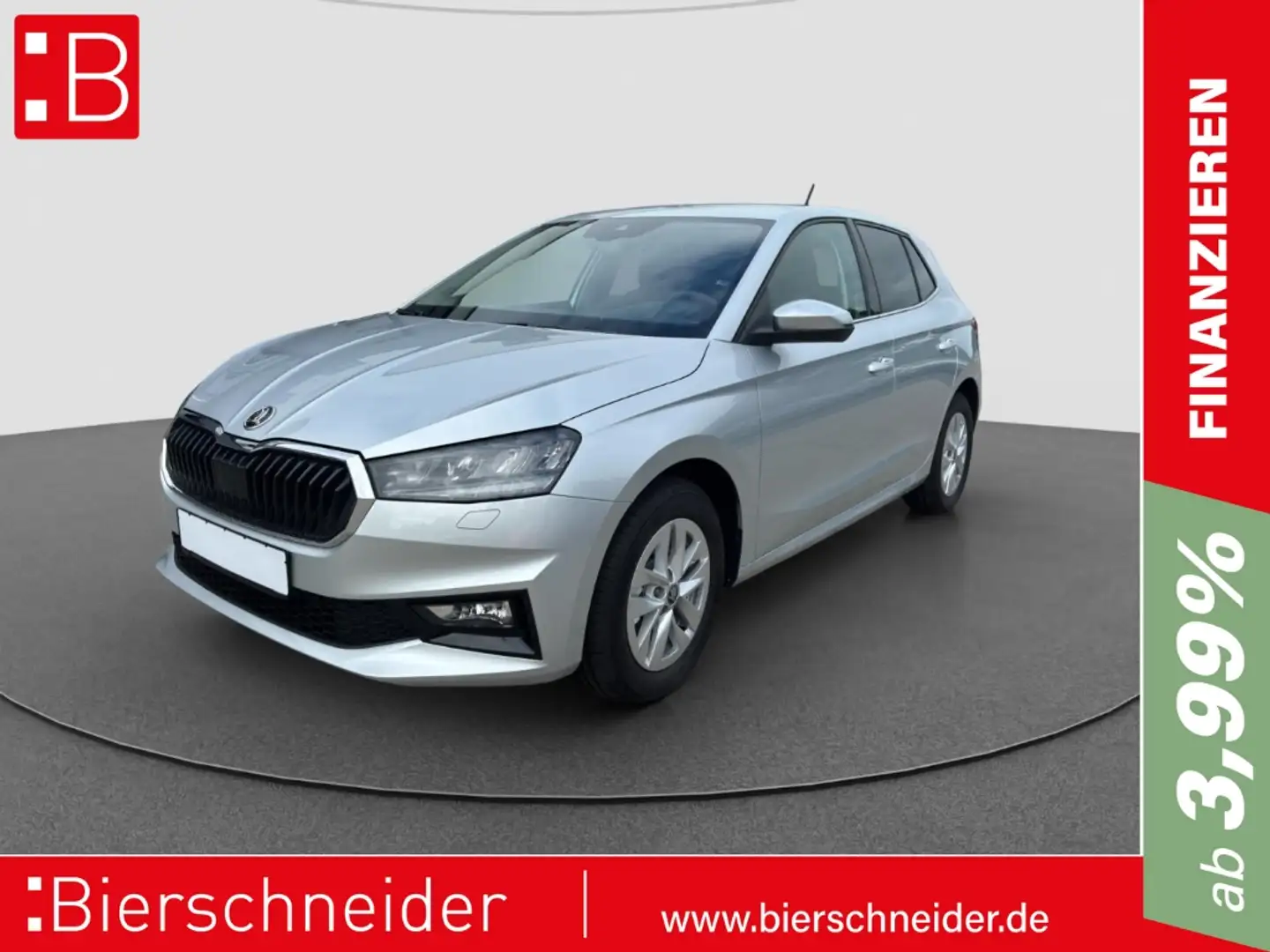 Skoda Fabia 1.0 TSI DSG Selection 15 LED ACC SHZ VIRTUAL C. 2- Silber - 1