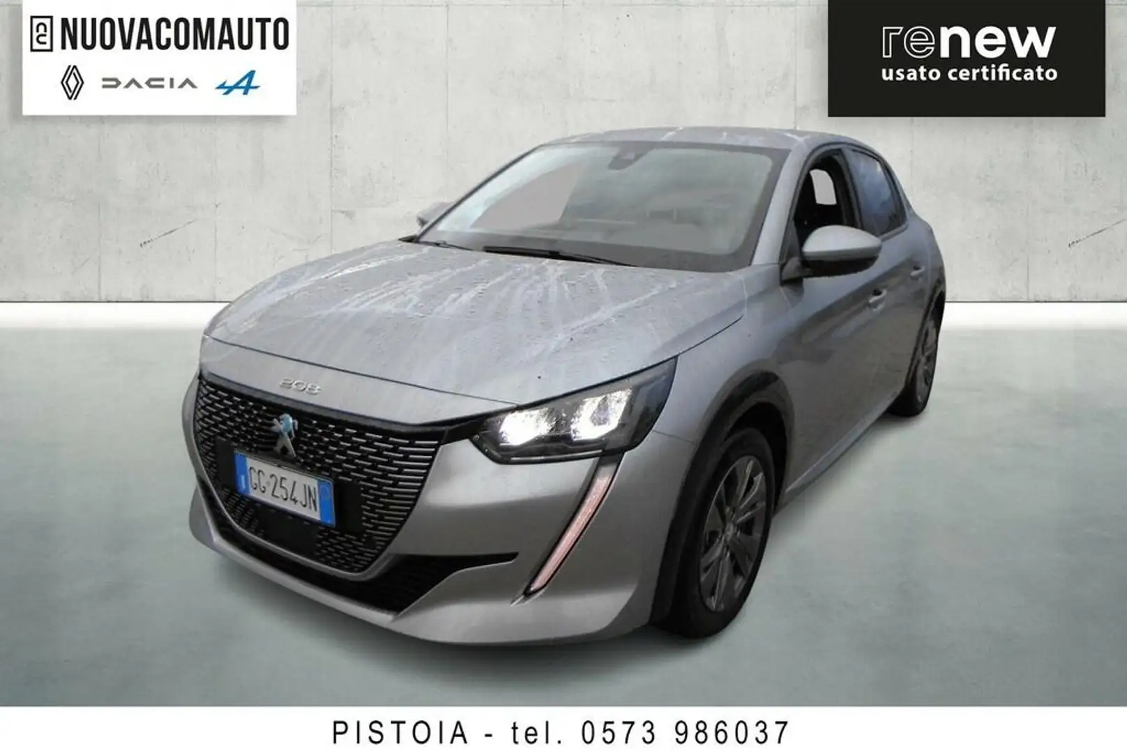 Peugeot e-208 Allure Pack 100kW Grigio - 1
