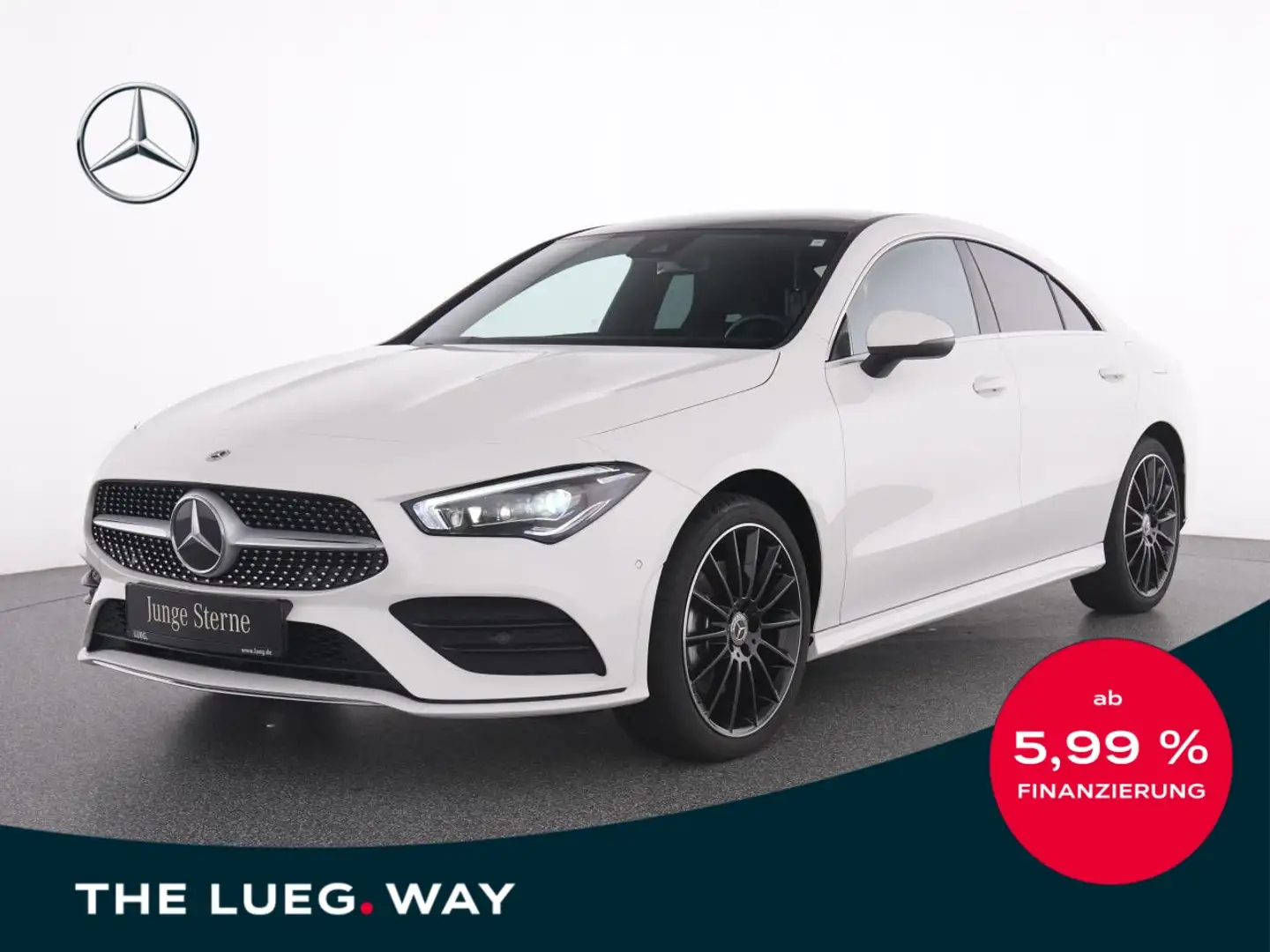 Mercedes-Benz CLA 250 e AMG+MBUX+MBeam+Pano+AHK+RFK+SHZ+RFK+19 Blanc - 1