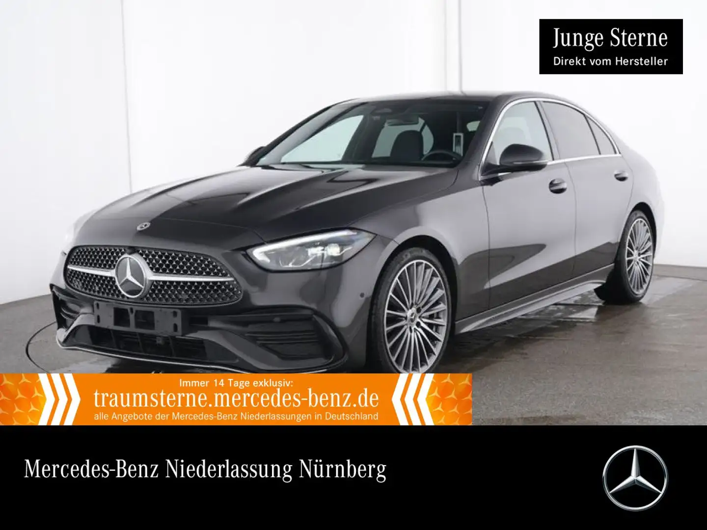 Mercedes-Benz C 180 AMG+LED+KAMERA+TOTW+KEYLESS+9G Grau - 1