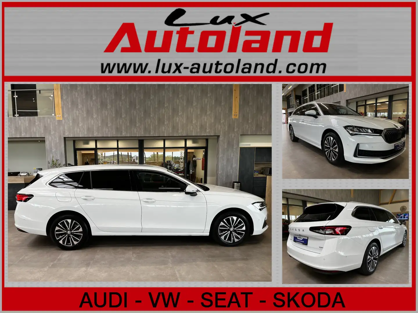 Skoda Superb TDI 4x4 Selection Navi App ACC 5JG 360° Blanc - 1