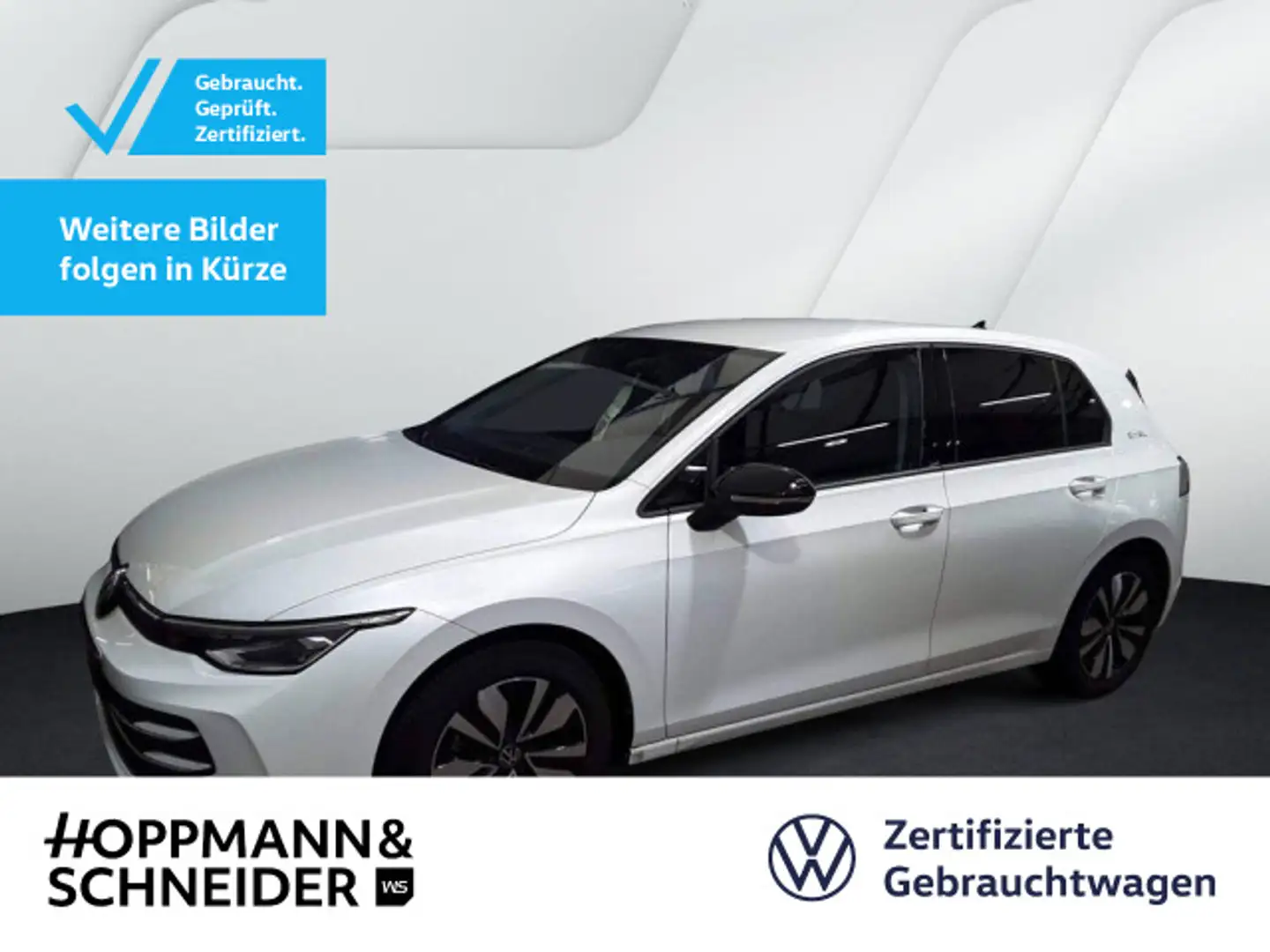 Volkswagen Golf 1,5 eTSI DSG Goal AHK Navi Matrix ACC Blanc - 1