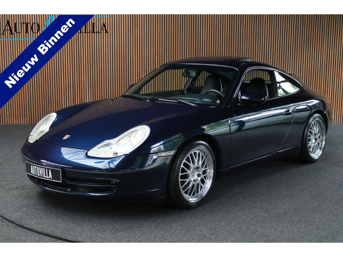 Porsche 996 3.4 Coupé Carrera 4 Leer Navi Schuif-kanteldak LM Blauw - 1