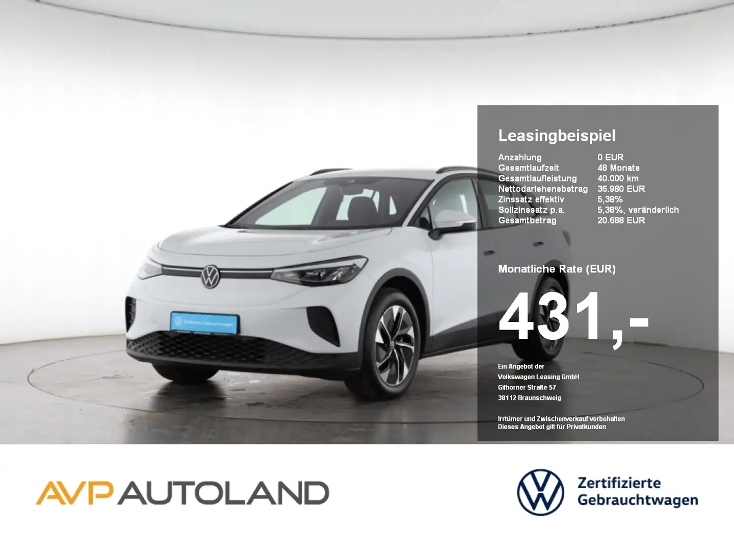 Volkswagen ID.4 Pro | LED | NAVI | ACC | PDC | SITZH. | Blanc - 1